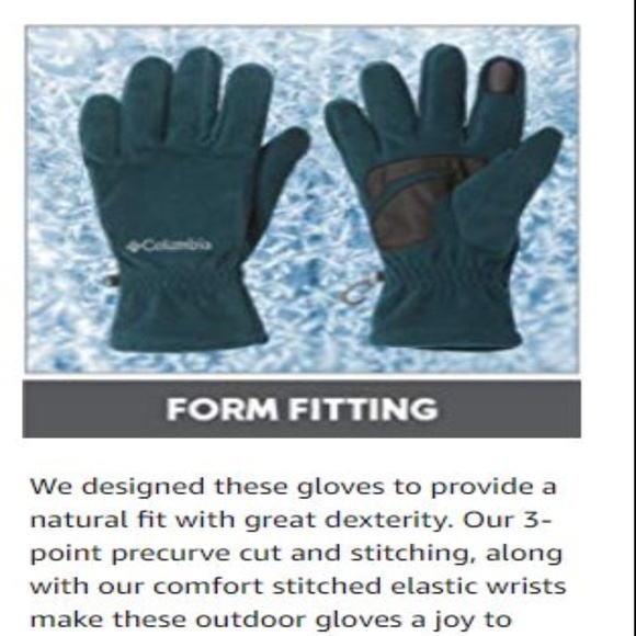 NWT Columbia Women's W Thermarator Glove, X-Large / 8.0 - 8 3/8" - Picture 7 of 9